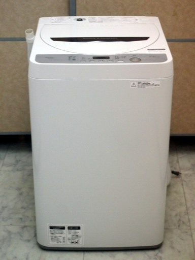 SHARP シャープ 5.5kg 全自動洗濯機 ES-GE5B-T シワ抑えコース 予約ボタン搭載 ☆ 2018年製