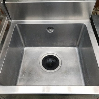 タニコー 業務用 1槽シンク バックガード付 W600×D600×H800 中古