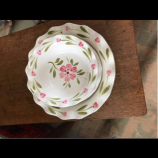 昭和レトロ アンティーク 大皿小皿セット CORONA 食器 プレート