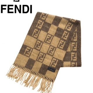 FENDI　ズッカ柄　マフラー🧣　カシミア？