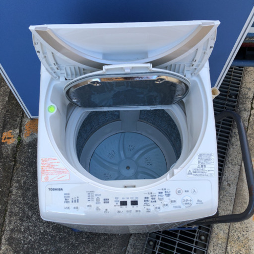 東芝 全自動洗濯機8kg AW-8V5(W) 2017年式 - 生活家電