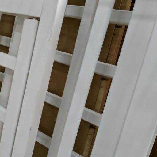 大和屋】ベビーハイベッド ホワイト色 床板4段階調節可