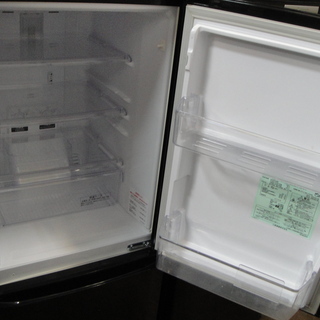三菱 2ドア冷蔵庫 ノンフロン冷凍冷蔵庫 MR-P15Y-B ブラック 146L 高さ