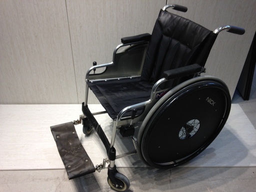 ■Z656■NICK 車椅子 自走式 黒 ブラック 車イス 折りたたみ 折り畳み 介護用品