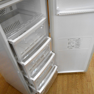 三菱 122L 縦型 冷凍庫 MF-U12A-H 引出し ホワイト/白 2002年 冷凍