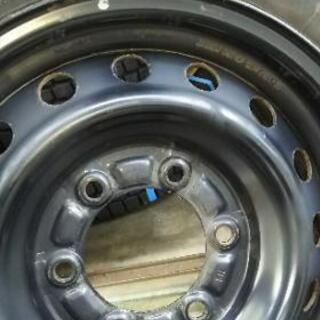 【里親決定】ハイエース バリミゾ４本‼ 鉄ホイール&スタッドレスタイヤ 195/80R15 6穴 ヨコハマ          