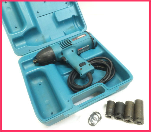 [N0117F] makita マキタ 5型インパクトレンチ 6905H ソケット付 動作品 電動工具 大工道具