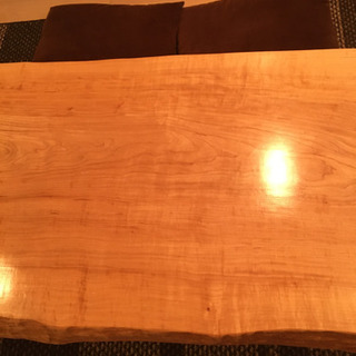 【欅（ケヤキ）無垢1枚板】高さ可変式