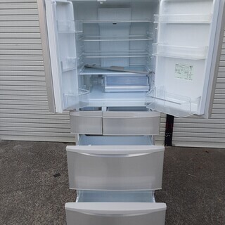 2014年製！パナソニック 冷蔵庫 NR-FTM478S-N 全定格内容積472L※製氷機 