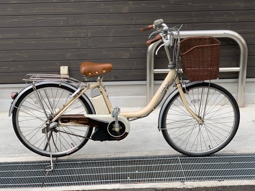 地域限定　ヤマハ　パス　リチウム　24インチ　アイボリー　アシスタ　ビビ　神戸市　電動自転車