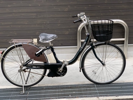 地域限定　ブリヂストン　アシスタ　26インチ　緑　パス　ビビ　神戸市　電動自転車