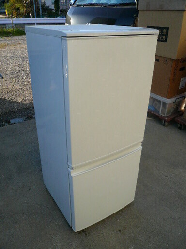 【最安値】 冷蔵庫 シャープ つけかえどっちもドアタイプ SJ-D14B-W ホワイト 137L 冷蔵庫