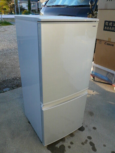 シャープ SHARP 冷蔵庫 137L(幅48cm) つけかえどっちもドア シルバー系 SJ-D14D-S