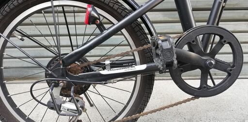HUMMER ハマー 折りたたみ自転車 20インチ（20ｘ2.25） ブラック 小径自転車 6段変速（SHIMANO）