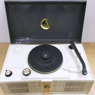 動作品☆サンヨー 真空管ポータブルレコードプレーヤー PG-10...