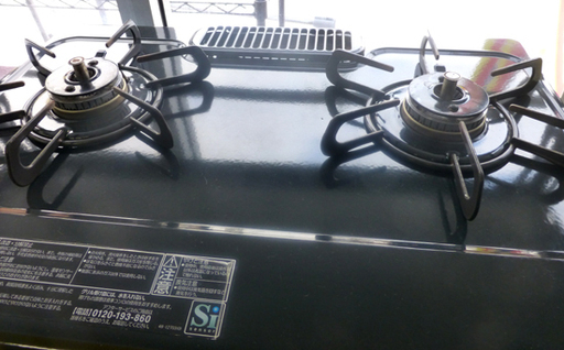 札幌 幅56cm 2016年製 都市ガス 12A・13A パロマ 左強火 IC-N36BS ガステーブル ガスコンロ
