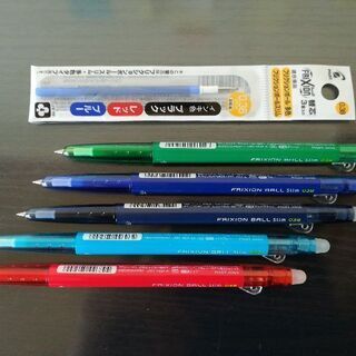 【取引中】フリクションボールペン 細字５色セット（＋替芯2本）【...