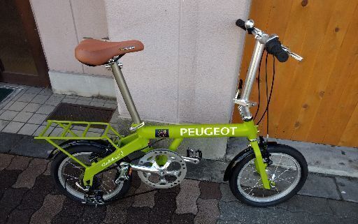 ☆PEUGEOT Colibri[コリブリ] 16吋ミニベロ アルミ/7speed/ライムグリーン