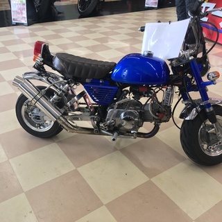 HONDA MONKEY タンク ネイビー HONDA MONKEY CUSTOM TANK PAINT - YouTube