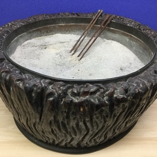 昭和レトロ　木製　火鉢　