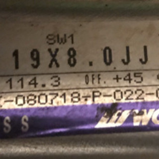 work ホイール　19インチ【美品】