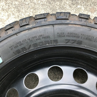 165／60R15 マッドタイヤ　バリ溝　M/T