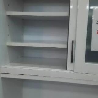 ○販売終了○レンジボード キッチンボード カップボード ホワイト③ 中古品