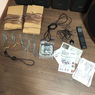 木目のホームシアター 5.1chセット AVアンプ付き