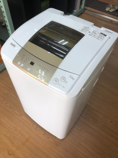 【リサイクルサービス八光　田上店　安心の3か月保証　配達・設置OK】ハイアール 7.0kg 全自動洗濯機 ホワイト JW-K70M-W