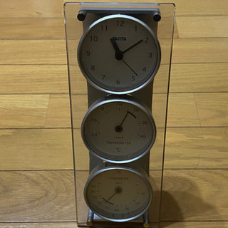 ３連温湿度時計　タニタ製