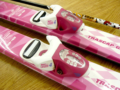 B×B ガールズ ジュニアスキー 138cm 3点セット ピンク スキー板 B×B