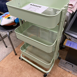 IKEA スチール製　ランドリーワゴン　中古　リサイクルショップ...