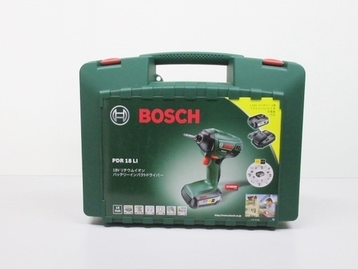 未使用品　BOSCH　PDR18LI 　18Vインパクト　バッテリ2個