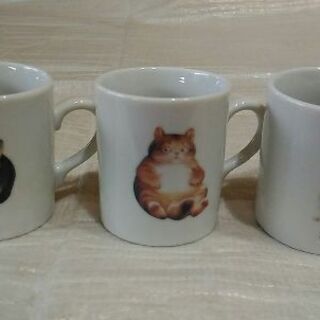 村松誠コレクション　猫好きの方へ　コーヒーカップ３個セット