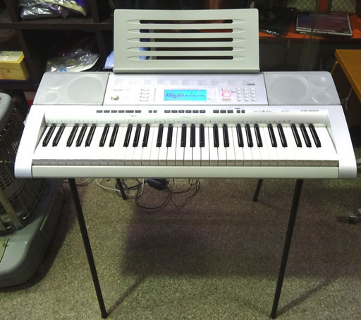 ◆CASIO/カシオ◆電子ピアノ　CTK-4000　キーボード　61鍵盤　スタンド付き　楽器　動作確認済み　USED