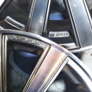 16インチ 4本 アルミ【人気 エンケイ製】 ノア エスティマ クラウン オーリス セレナ ステップワゴン ヴェゼル アクセラ CX-3【富山】+48 SMACK スマック 4本