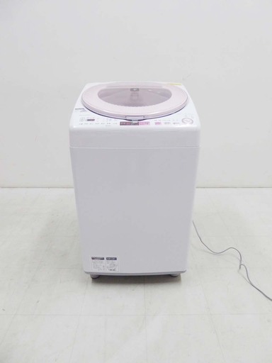 SHARP シャープ プラズマクラスター タテ型洗濯乾燥機 ES-TX8A-P 8.0kg 2016年製