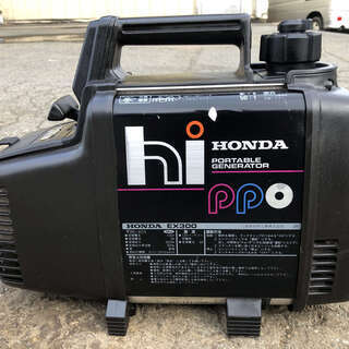 整備済 非常時等に ホンダ 300W 防音 hippo 小型軽量 34.4cc インバーター 発電機 EX300　50Hz 現物確認 OK 初期不良対応可能