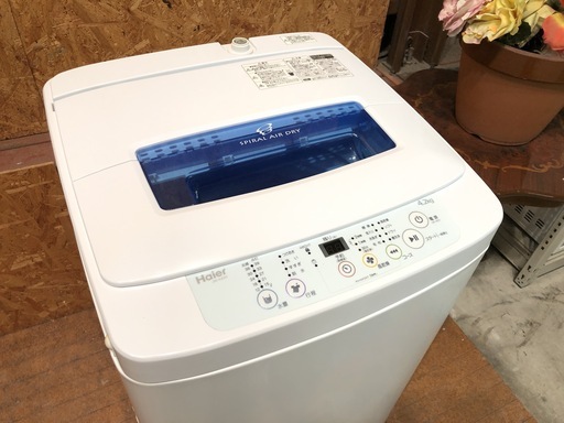 【管理KRS134】Haier 2013年 JW-K42H 4.2kg 洗濯機