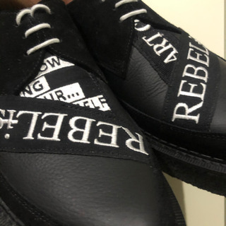 革靴　レザー　ラバーソール　ドレスシューズ