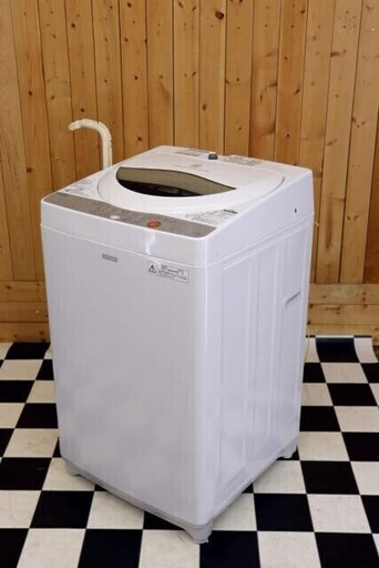 配達込み 全自動洗濯機　TOSHIBA　AW-5GC3　2016年製　ホワイト　5.0kg　ふろ水ポンプ付き　送風乾燥機能搭載　住まい