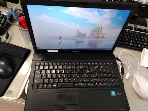 値下げ!! Windows10搭載LenovoG565 15.6インチノートパソコン
