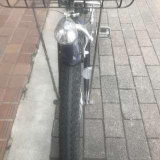 ★美品★maruishi3人乗り対応20インチ自転車　内装３段変速　ledオートライト付き　ブラックブルー