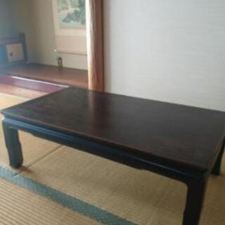 机　テーブル　ローテーブル木製　紫檀