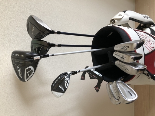 最も安い 【】ゴルフクラブ10点、キャディバック、ゴルフバック（小） 