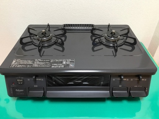 パロマ　ガスコンロ　片面焼　水なしグリル　IC-S87K-L　LPガス用　2019年製