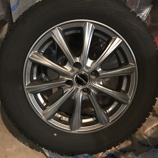 185-65-R15　４本セット　４穴ナットあり　アルミ付きブリザック　スタッドレスタイヤ（デミオ使用）美品