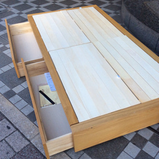 A▽取りに来てくれる方歓迎‼︎無印良品 引き出し付シングルベッド