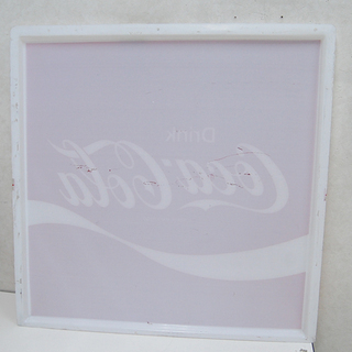 希少 CocaCola/コカコーラ アクリルボード 正方形 看板 片面 横73.5×縦73×厚さ2cm 店舗販促品 ☆ 札幌市 清田区 平岡