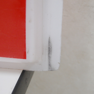 希少 CocaCola/コカコーラ アクリルボード 正方形 看板 片面 横73.5×縦73×厚さ2cm 店舗販促品 ☆ 札幌市 清田区 平岡